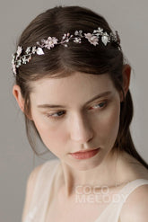 Alloy Headbands with Flower and Crystals CH0209 - COCOMELODY
