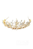 Alloy Tiaras with Imitation Pearl and Crystals CH0217 - COCOMELODY