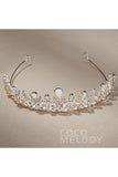 Alloy Tiaras with Rhinestone and Opal CH0271 - COCOMELODY
