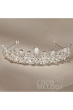 Alloy Tiaras with Rhinestone and Opal CH0271 - COCOMELODY