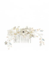 Alloy Hair Combs with Pearl Rhinestone CH0381 - COCOMELODY