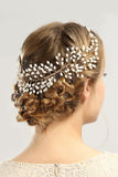Alloy Hair Combs with Pearls CH0410 - COCOMELODY