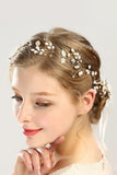 Alloy Headbands with Rhinestone Pearls CH0411 - COCOMELODY