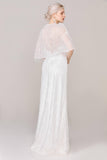 Sequined Lace Wedding Wrap CJ0091 - COCOMELODY