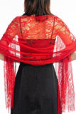 Lace Shawl with Tassels CJ0101 - COCOMELODY