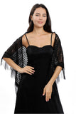 Lace Shawl with Tassels CJ0113 - COCOMELODY