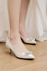 Stiletto Heel 5cm Satin Heels Bridal Shoes CK0109 - COCOMELODY