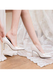 Stiletto Heel 9cm Satin Heels Bridal Shoes CK0112 - COCOMELODY
