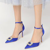 Stiletto Heel 8.5cm Silk-Like Shoes CK0133 - COCOMELODY