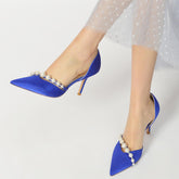 Stiletto Heel 8.5cm Silk-Like Shoes CK0134 - COCOMELODY