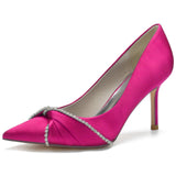 Stiletto Heel 8.5cm Silk-Like Shoes CK0148 - COCOMELODY