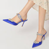 Stiletto Heel 8.5cm Silk-Like Shoes CK0158 - COCOMELODY