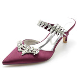 Stiletto Heel 6cm Silk-Like Shoes CK0206 - COCOMELODY