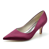 Stiletto Heel 6cm Silk-Like Shoes CK0222 - COCOMELODY