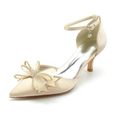 Stiletto Heel 6cm Silk-Like Shoes CK0228 - COCOMELODY