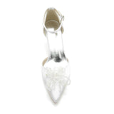 Stiletto Heel 6cm Silk-Like Shoes CK0230 - COCOMELODY
