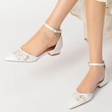 Flat Heel 2.5cm Lace Shoes CK0254 - COCOMELODY