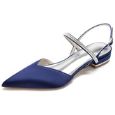Flat Heel 2.5cm Silk-Like Shoes CK0255 - COCOMELODY