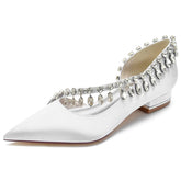 Flat Heel 2.5cm Silk-Like Shoes CK0257 - COCOMELODY