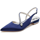 Flat Heel 2.5cm Silk-Like Shoes CK0263 - COCOMELODY