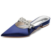 Flat Heel 2.5cm Silk-Like Shoes CK0270 - COCOMELODY