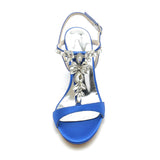Chunky Heel 8.5cm Silk-Like Shoes CK0310 - COCOMELODY