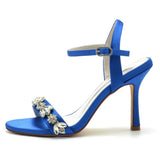 Stiletto Heel 9.5cm Silk-Like Shoes CK0339 - COCOMELODY