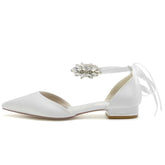 Flat Heel 2.5cm Silk-Like Shoes CK0364 - COCOMELODY