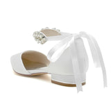 Flat Heel 2.5cm Silk-Like Shoes CK0364 - COCOMELODY