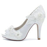 Stiletto Heel 10cm Silk-Like Shoes CK0374 - COCOMELODY