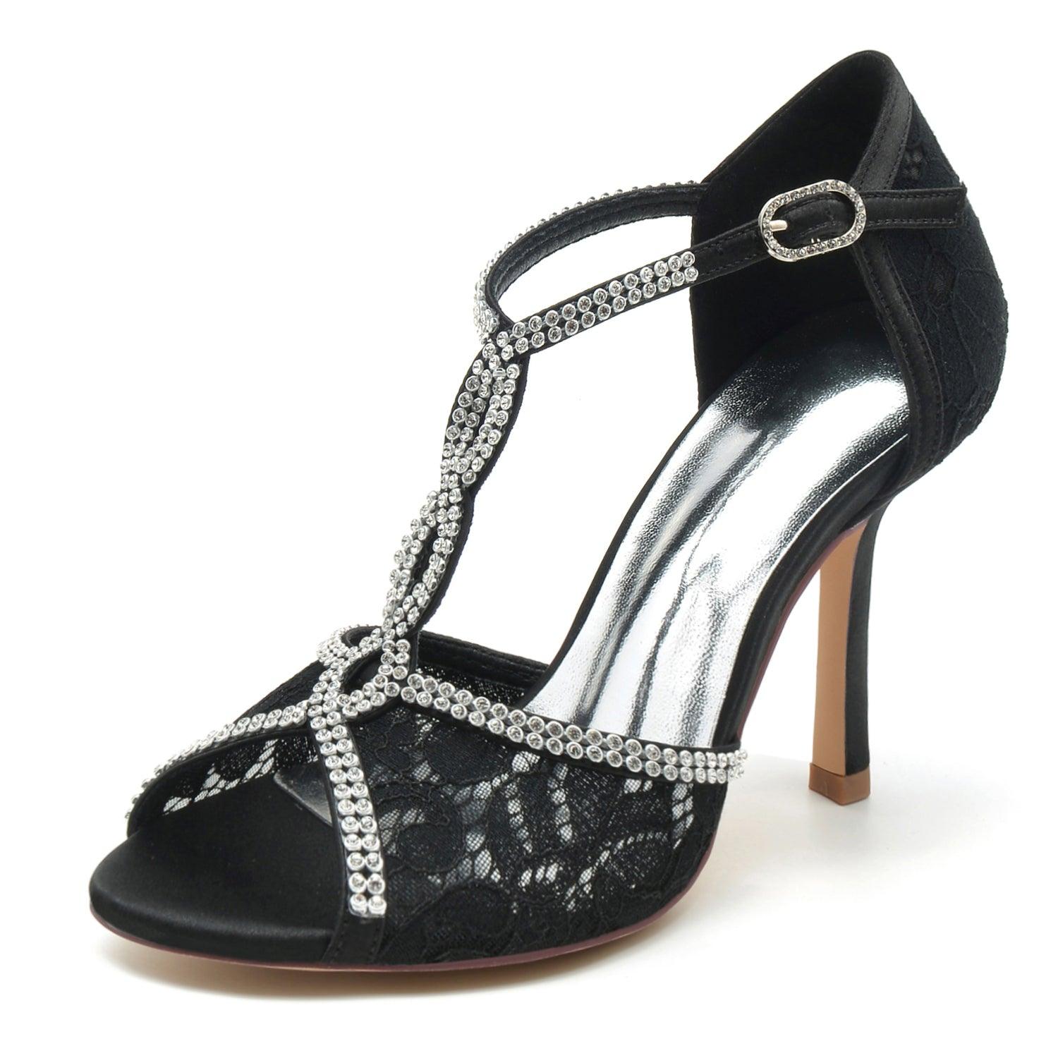 Stiletto Heel 9.5cm Silk-Like Shoes CK0390 - COCOMELODY