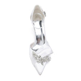 Stiletto Heel 8.5cm Silk-Like Shoes CK0417 - COCOMELODY