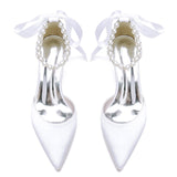 Stiletto Heel 6cm Silk-Like Shoes CK0420 - COCOMELODY