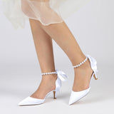 Stiletto Heel 6cm Silk-Like Shoes CK0420 - COCOMELODY