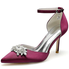 Stiletto Heel 8.5cm Silk-Like Shoes CK0445 - COCOMELODY