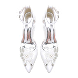 Stiletto Heel 8.5cm Silk-Like Shoes CK0476 - COCOMELODY