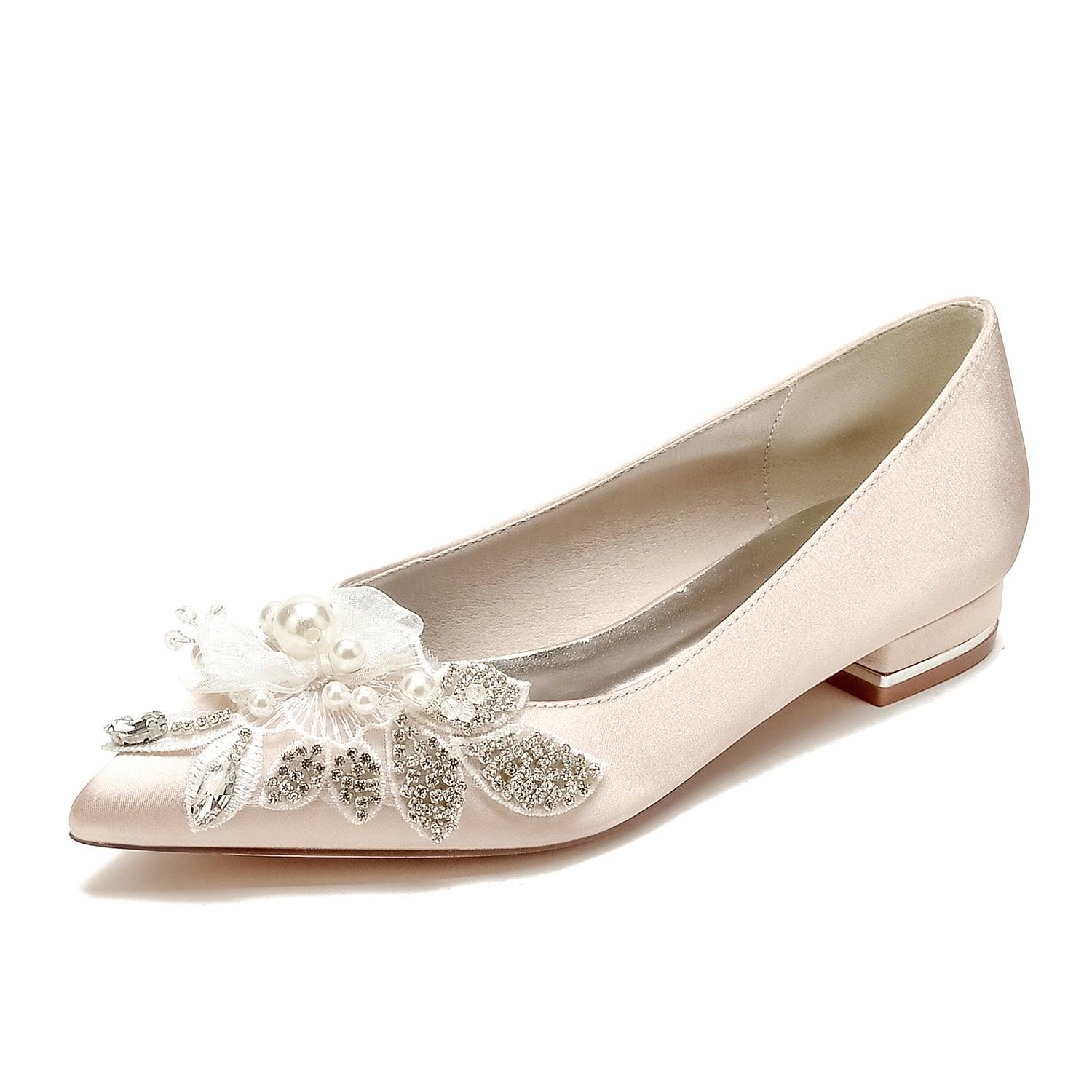 Flat Heel 2.5cm Silk-Like Shoes CK0484 - COCOMELODY