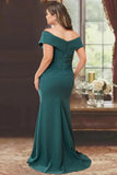 Sheath Off the Shoulder Sleeveless Floor Length Mother Dresses CM0379CR
