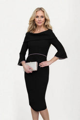 Sheath-Column Midi Elastic Cloth Mother Dress CM0224 - COCOMELODY