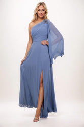 A-Line Maxi Chiffon Mother Dress CM0234 - COCOMELODY