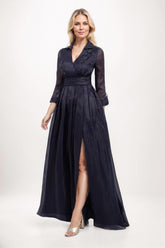 A-Line Maxi Organza Mother Dress CM0235 - COCOMELODY