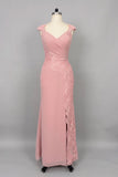 Sheath-Column Maxi Chiffon Mother Of The Bride Dress CM0275
