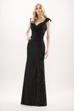 Sheath-Column Maxi Chiffon Mother Of The Bride Dress CM0275