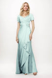 Sheath-Column Maxi Chiffon Mother Of The Bride Dress CM0277