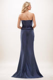 Mermaid Maxi Luxe Satin Mother Of The Bride Dress CM0288 - COCOMELODY