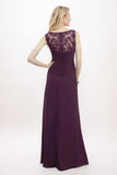 A-Line Maxi Chiffon Mother Of The Bride Dress CM0302 - COCOMELODY