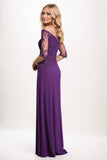 Sheath-Column Maxi Chiffon Mother Of The Bride Dress CM0303 - COCOMELODY