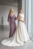 Trumpet-Mermaid Maxi Chiffon Mother Of The Bride Dress CM0310