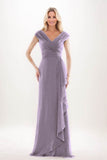 Sheath-Column Maxi Chiffon Mother Of The Bride Dress CM0312