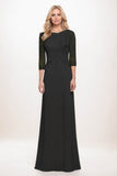 A-Line Maxi Chiffon Mother Of The Bride Dress CM0313 - COCOMELODY